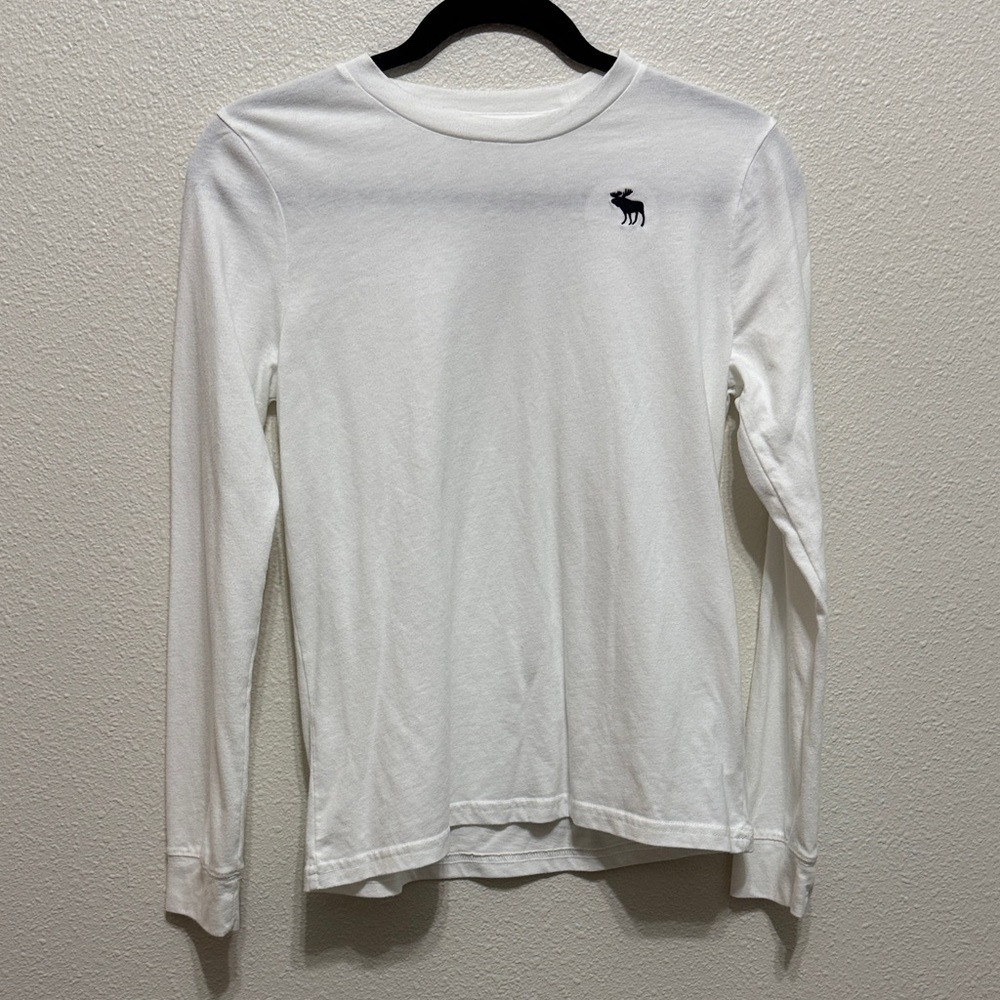 Abercrombie Kids White Long Sleeve Tee
